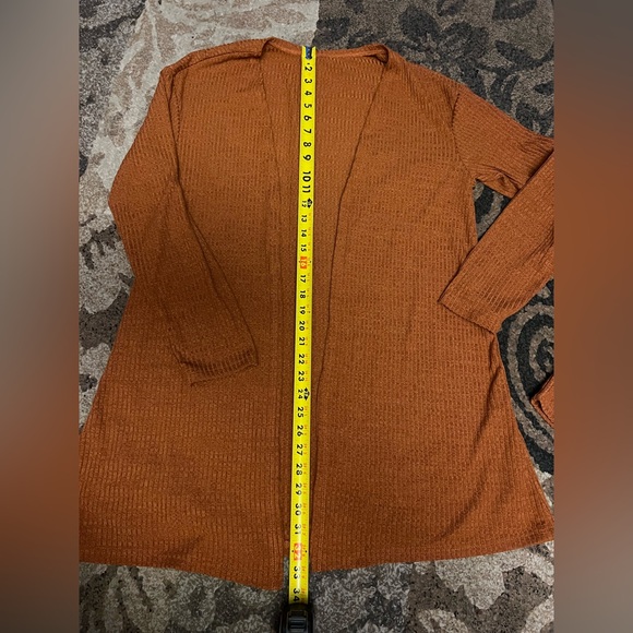 Rust Ribbed Skirt - Picture 4 of 9